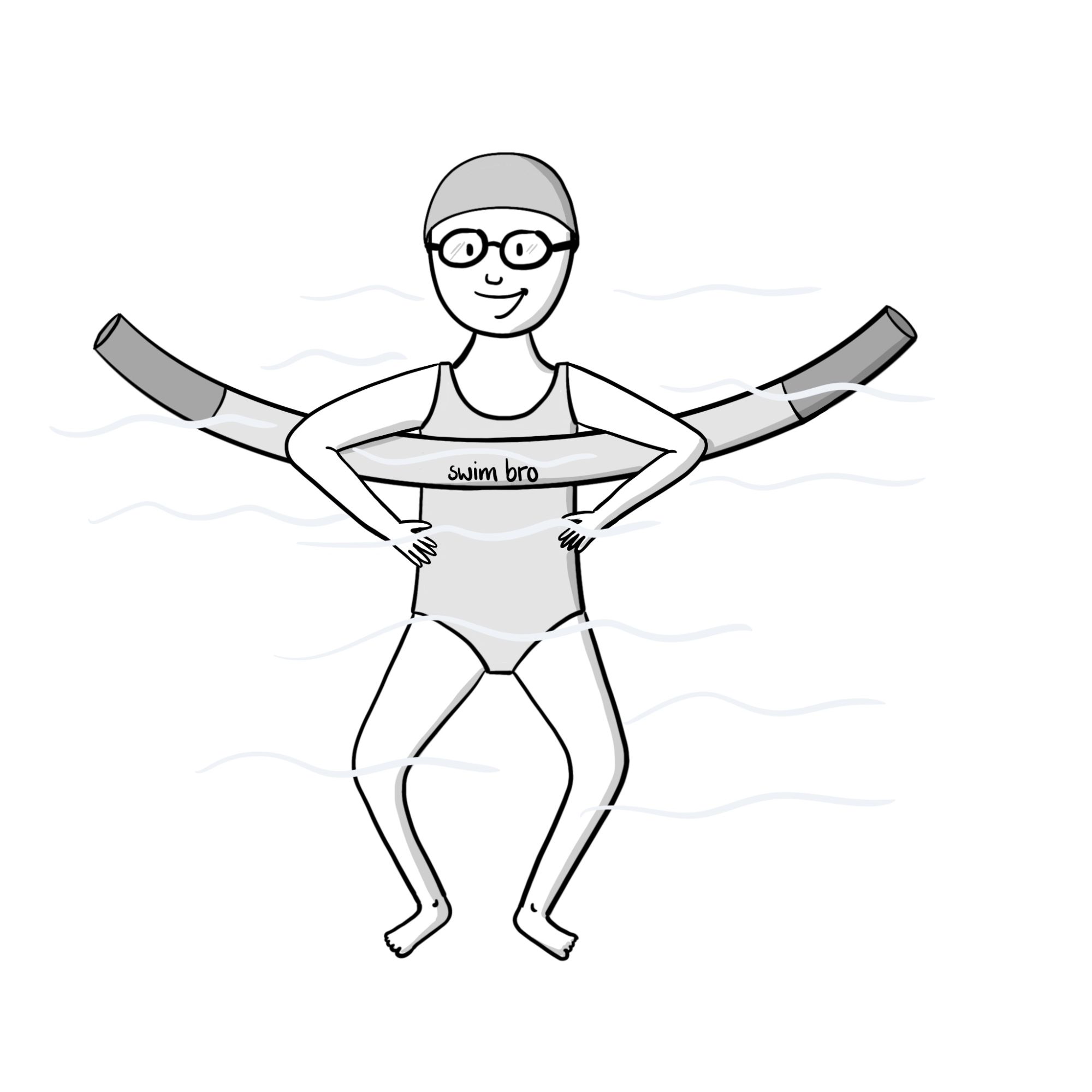 Illustration für eine Schwimmhilfe Illustration für eine Schwimmhilfe